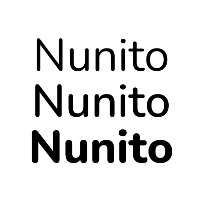 Шрифт Nunito