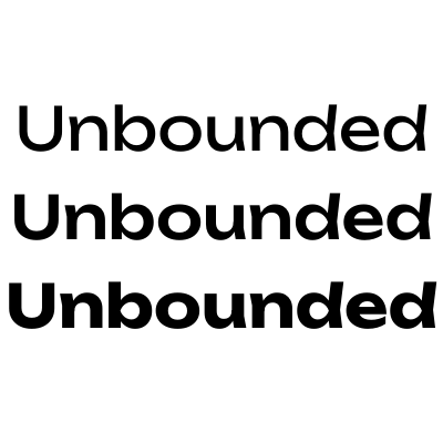 Шрифт Unbounded