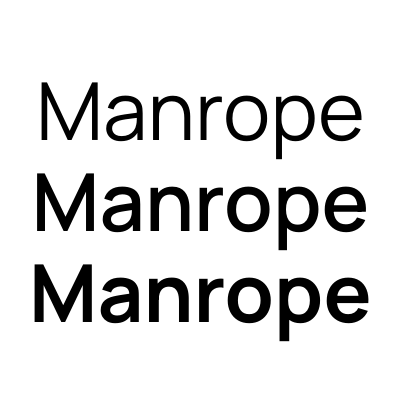Шрифт Manrope