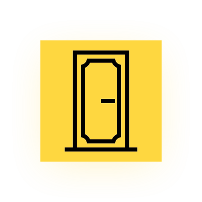 Желтый фавикон для магазина дверей