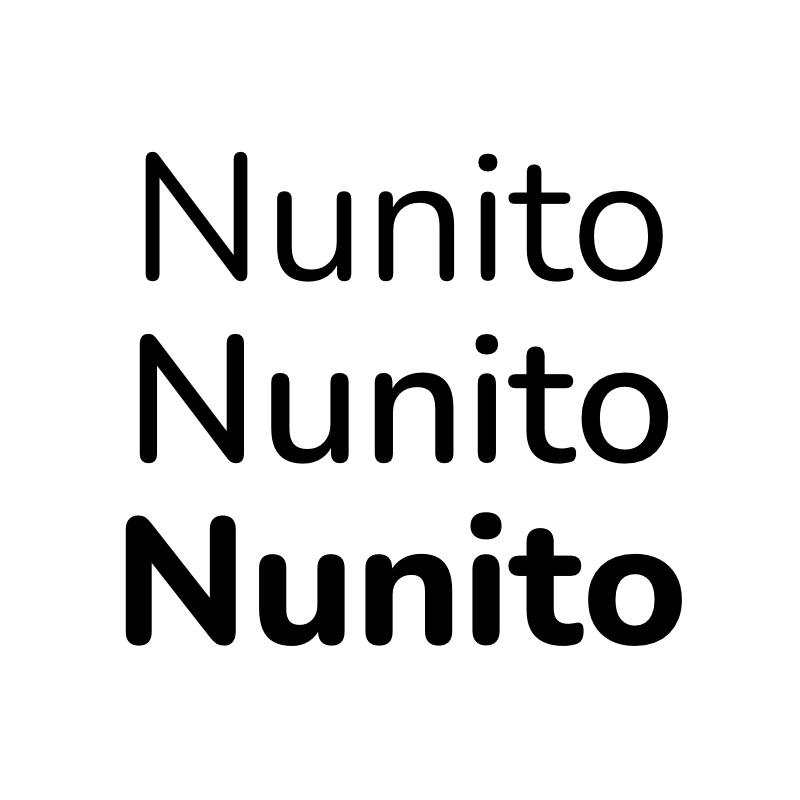 Шрифт Nunito
