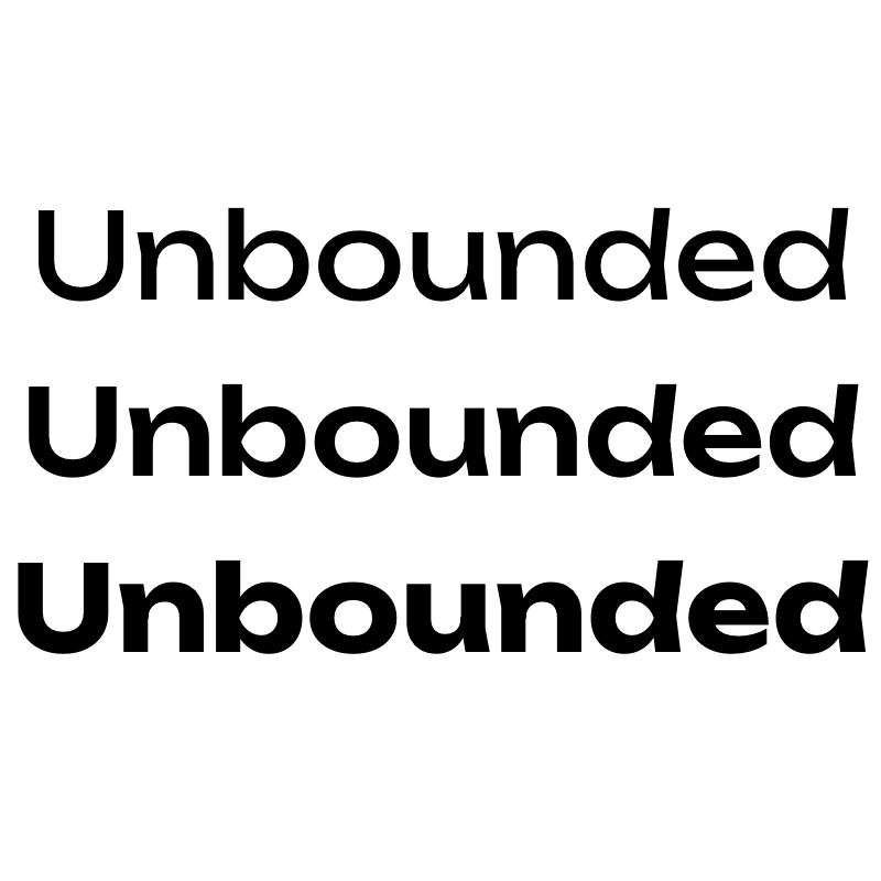 Шрифт Unbounded