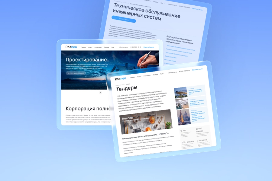 Проектирование объектов недвижимости Rosneo