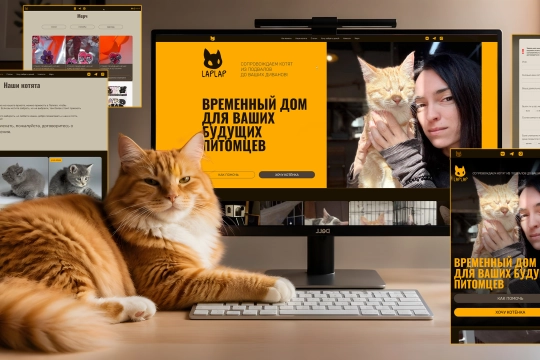 «Лаплап» — сайт, который помогает котикам найти дом